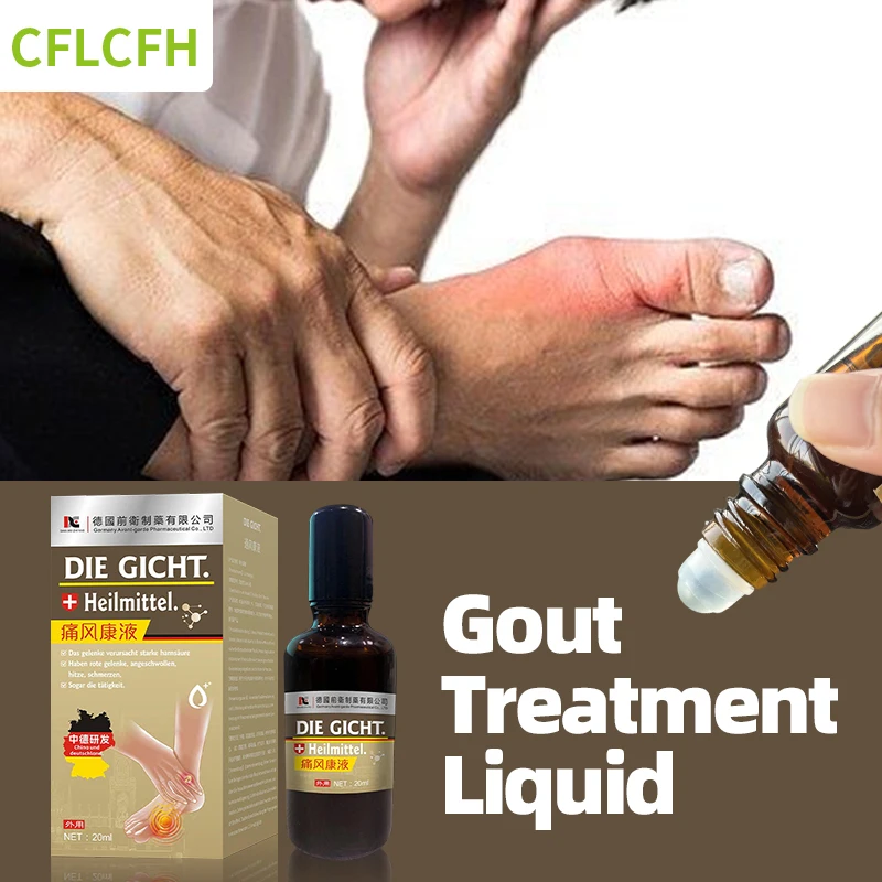 

Gout Pain Treatment Liquid Bunion Toe Hallux Finger Swelling Thumb Corrector Arthritis Ache Relief German Secret Recipe Medicine