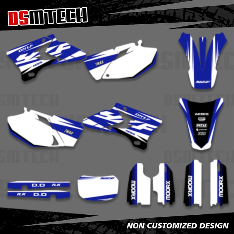 DSMTECH Graphics Backgrounds Decals Stickers Kits for Yamaha YZ250F YZ450F YZF250 YZF450 YZF 250 450 2003 2004 2005 YZF 250 450