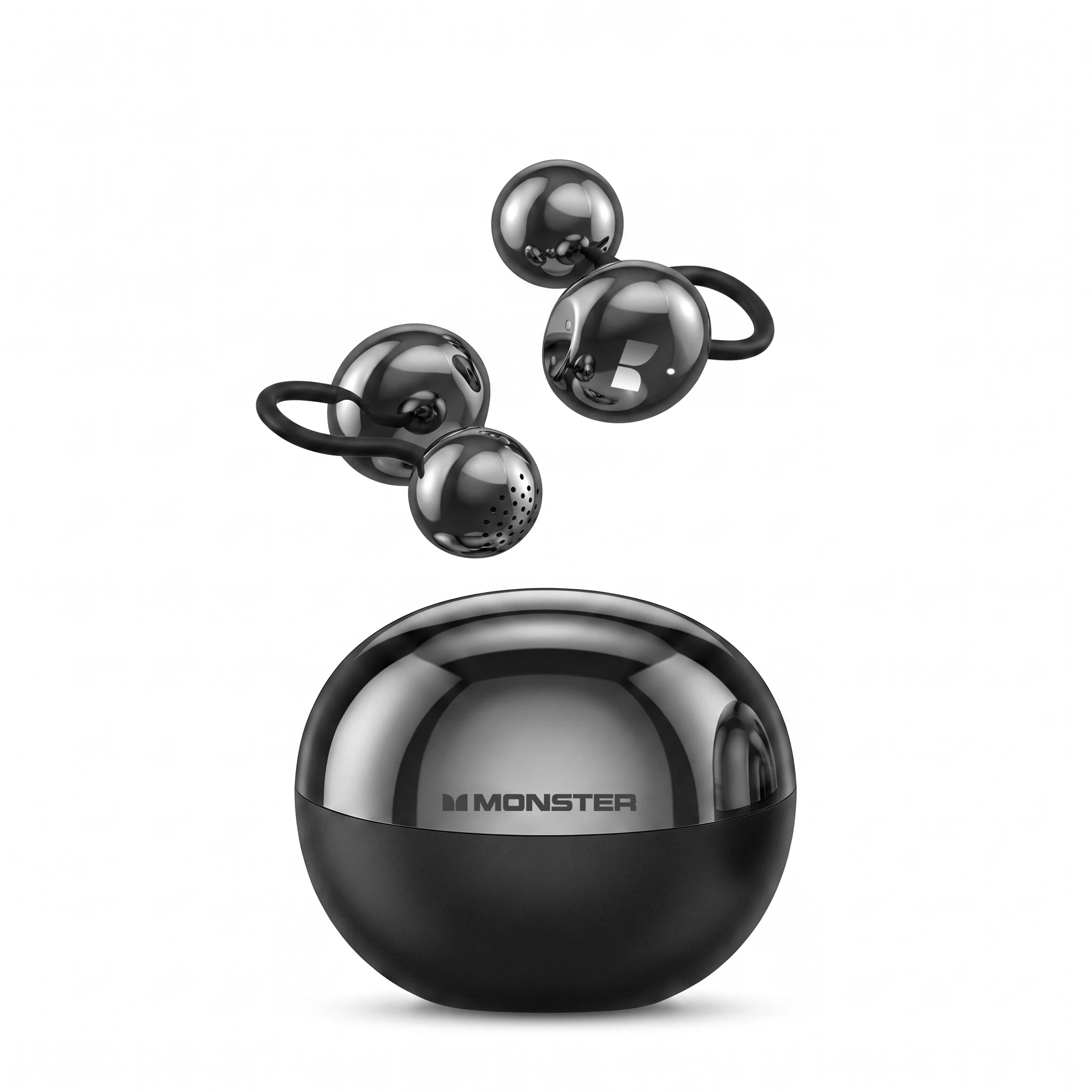 Monster MD06 Ai Translation Ear Clip Headphone Custom EQ Bluetooth 6.0 Earphones 2-Mic HD Call TWS Wireless Earbuds with APP. — 2