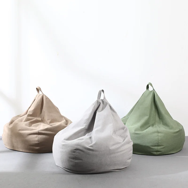

Modern Fabric Bean Bag Chair Washable Lazy Sofa for Small Space Creative Living Room Single Seater