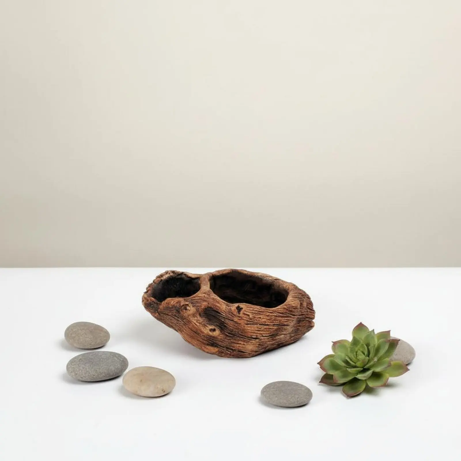 

Faux Wood Tree Root Pot Lifelike Texture Rustic Tree Root Pot Rustic Driftwood Planter Indoor Outdoor Use for Office