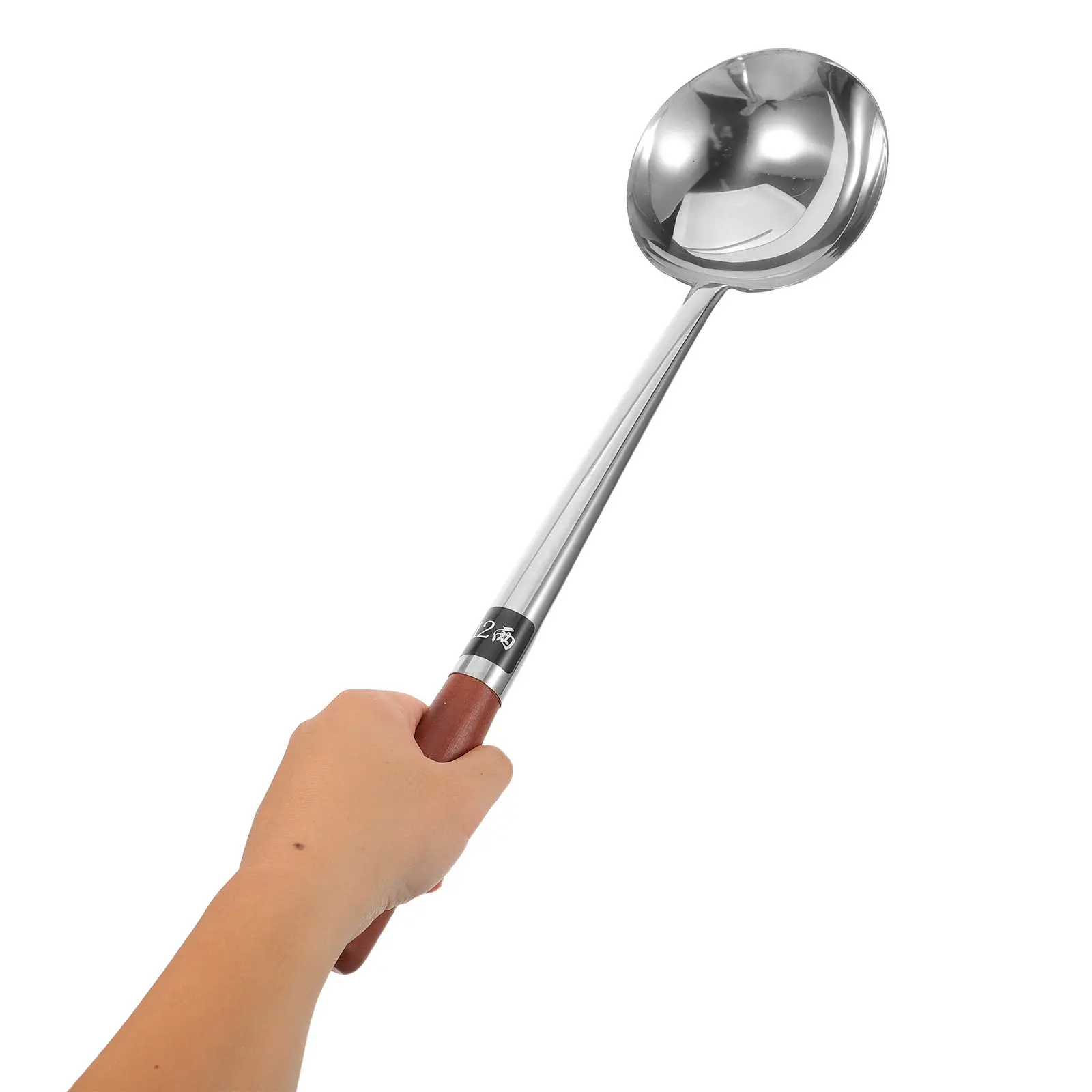 

Stainless Steel Cooking Ladle Long Handle Large Soup Spoon Versatile Sauce Ladle Stirring Serving Frying Kitchen Tool Home