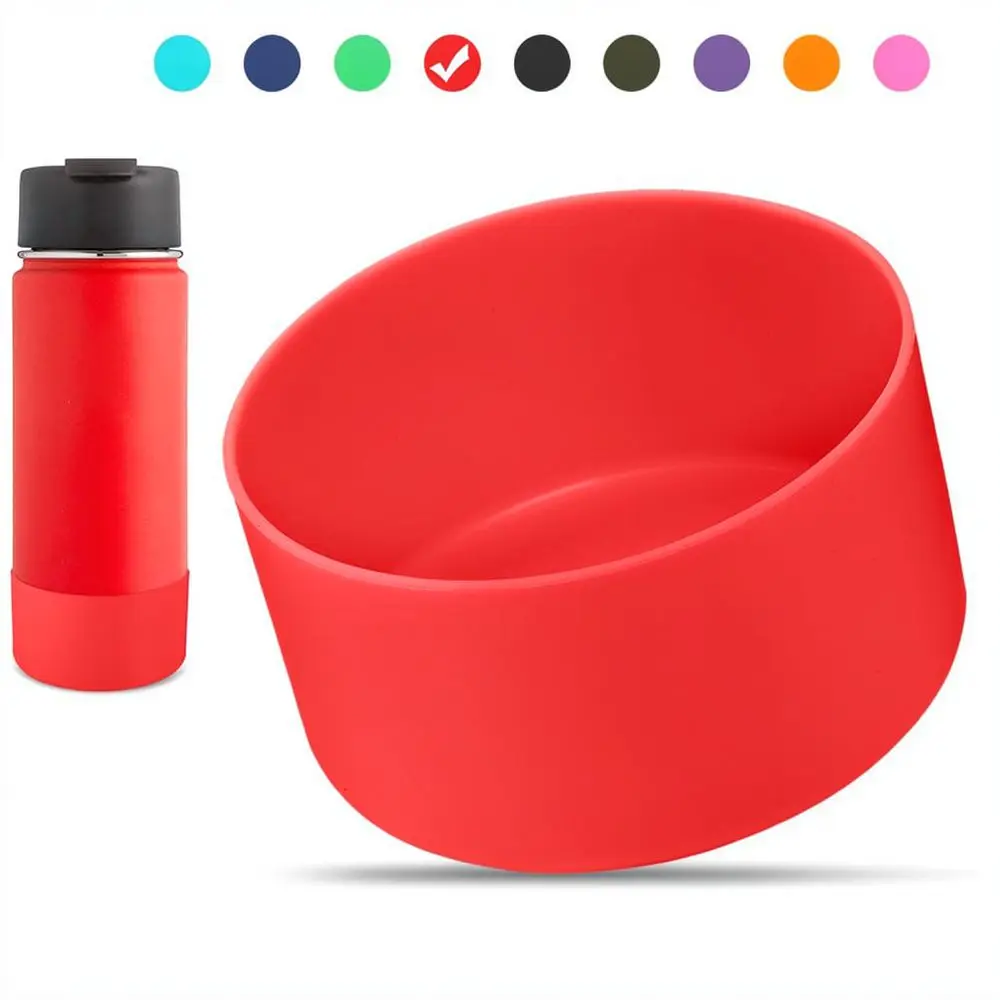Anti Slip Silicone Boot Protector For Insulated Water Bottle Base Cover Flexible Cup Sleeve Accessory Durable Mat