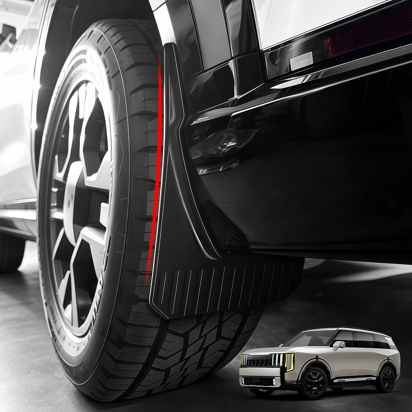 

For Kia Telluride 2027 Mud Guards 4PCS Splash Guards Car Fender Flares Wheel Arch Covers