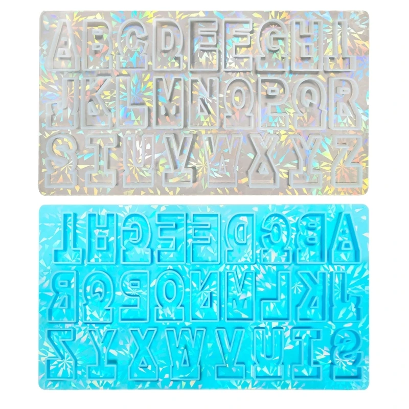 Versatile Silicone Alphabets Adornment Molds for Art and Keychains Drop shipping