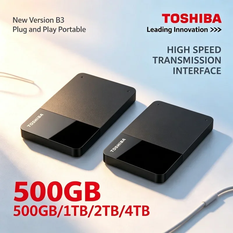 Canvio Ready B3 Portable Hard Disk For Toshiba USB 3.0 1TB 2TB 4TB 2.5" External HDD Laptop Mac Android Data Backup Drive