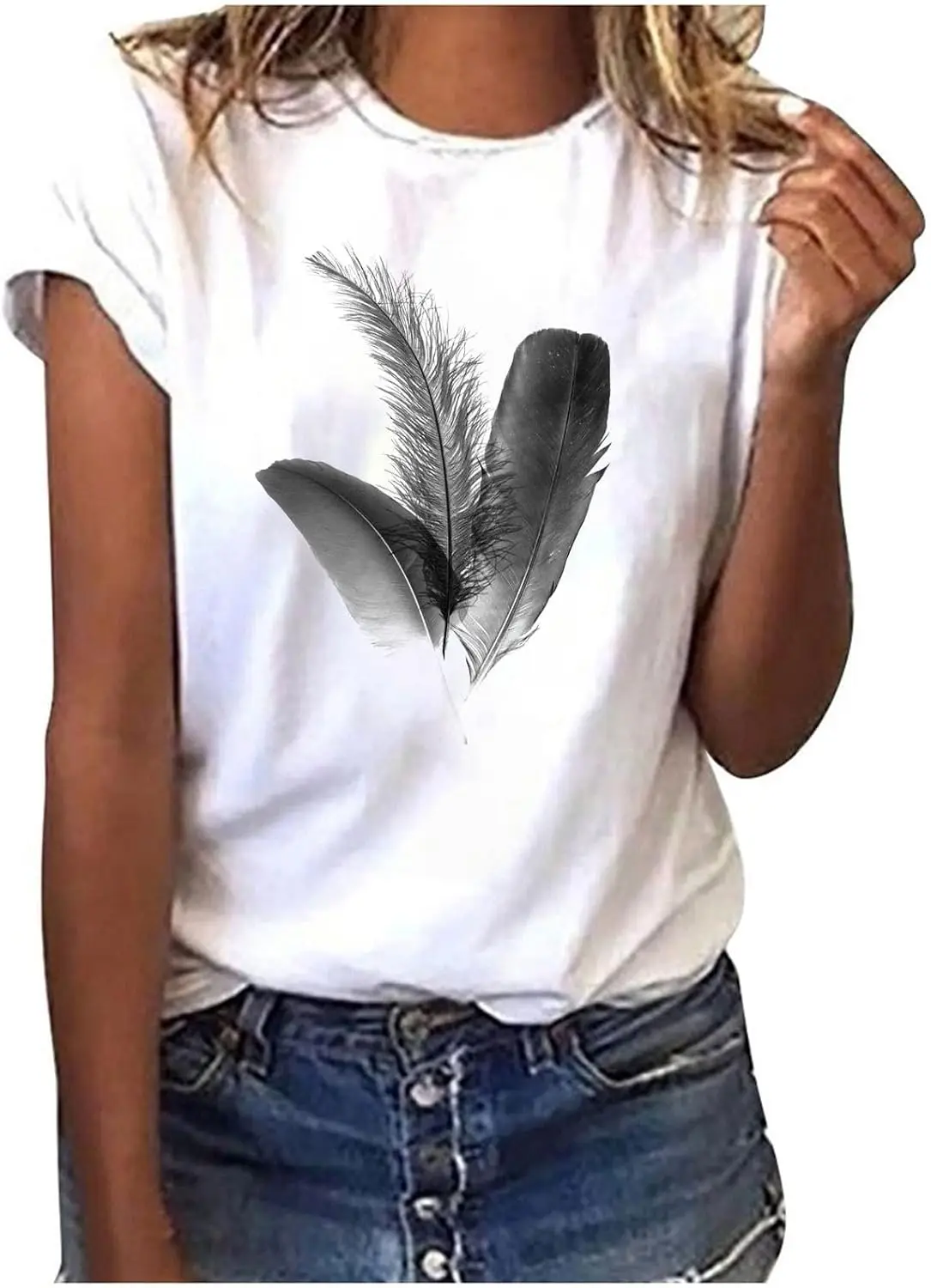 

Breast Cancer Shirts for Women Graphic Funny Letters Fitted Summer Basic Tees Shirts Cancer Survivor Gifts Short Sleeve 2024