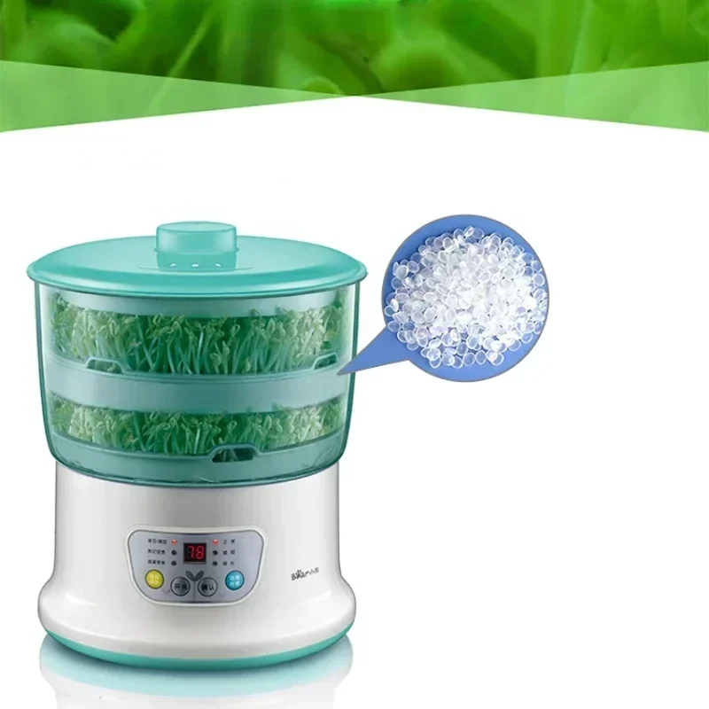 Bean Sprouting Machine Multi-Functional Raw Bean Sprouts Household Double-Layer Soybean Mung Bean Sprout Automatic Intelligent