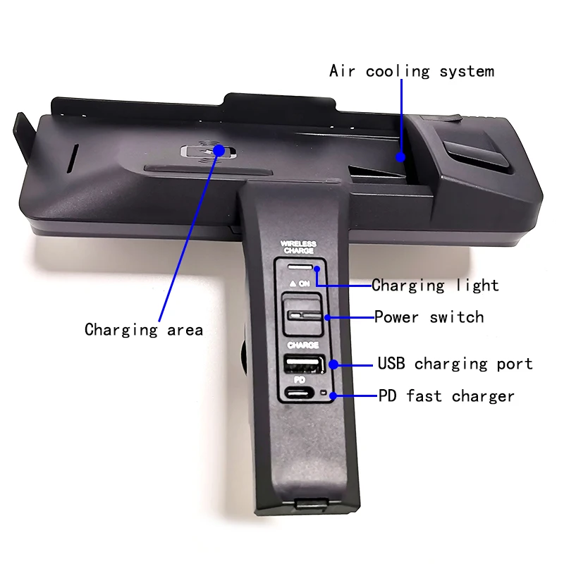 Caricabatteria per telefono wireless con console centrale per auto da 15W caricabatterie rapido supporto charigng per BMW serie 1 2 F20 F21 F22 F23