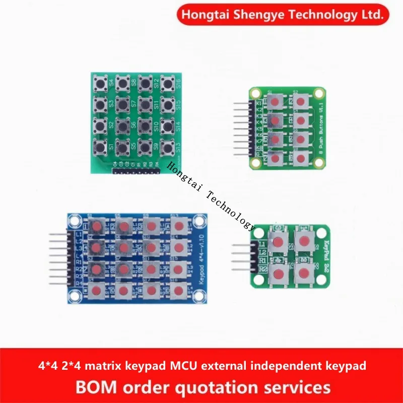 

4*4 2*4 4-bit 8-bit 16-bit Matrix Keyboard MCU External Standalone Expansion Keyboard Microswitch Module