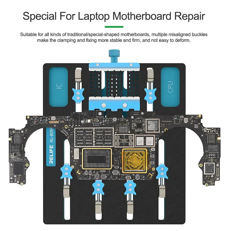 NEW RELIFE RL-605 Pro laptop Motherboard Chip Repair Rotating Fixture for Motherboard Repair Chip Removal Glue Fixed Tools