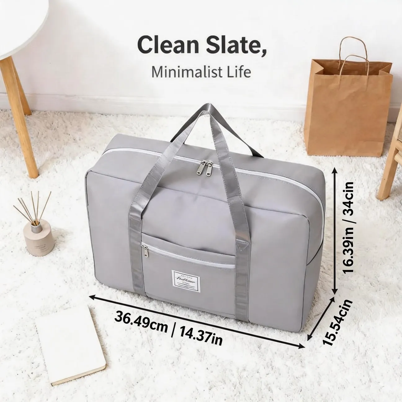 Foldable Tote Bag Multifunctional Storage Bag Comfortable Handle