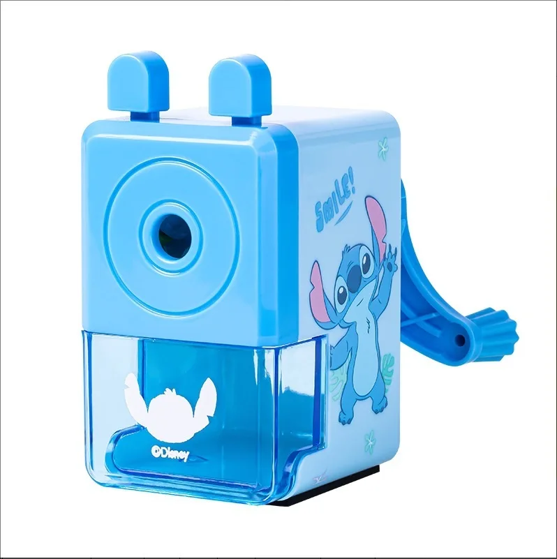 

Disney Stitch Cute Manual Operation Pencil Sharpener Elementary Helical Steel Blade Sharpener Suitable for Many Types of Pencils