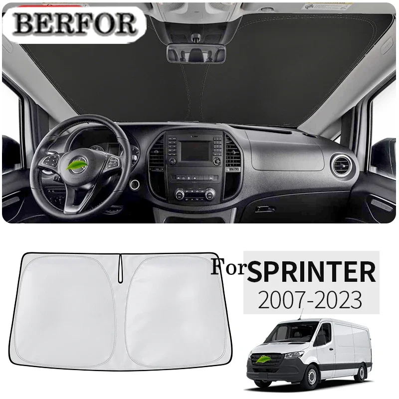 Parasol nanoaislante para parabrisas de coche Mercedes Benz Sprinter 2007-2023, parasol para ventana delantera, accesorios de Interior de coche