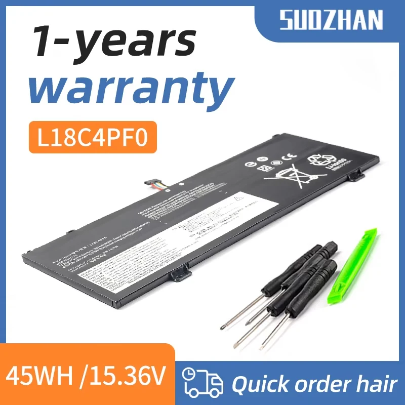 SUOZHAN L18C4PF0 Laptop Battery For Lenovo ThinkBook 13S-IML 13S-IWL 14S-IML 14S-IWL 20RR 20RS 20R9 20RM Series 2964mAh/45WH