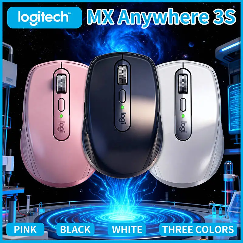 

Logitech MX Anywhere 3S Wireless Silent Mouse, 70-Day Battery Life, Quick Charge, Portable & Compact