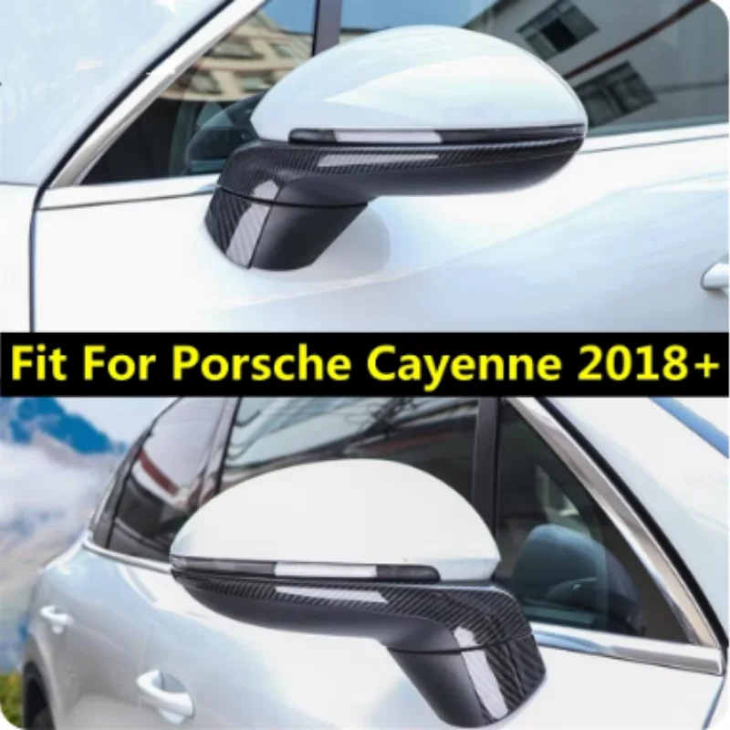 For Porsche Cayenne 2018 2019 2020 2021 2022 2023  Car Mirror Cover Trim Sticker Car Accessories