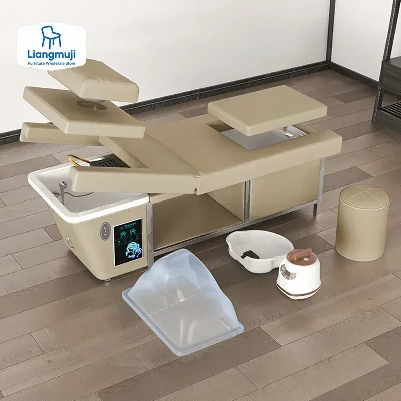 

Spa Hair Bed Shampoo Backwash Beauty Salon Basin Stand Mobile Massage Chair Styling Headspa Table Water Wash Muebles Para Spa