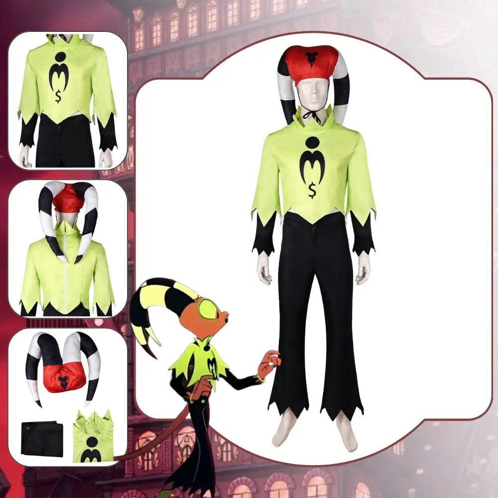 Blitz Cosplay Disguise Traje para Adulto, Fantasia Man, Tops, Calças, Chapéu, Cauda, Roupas de Halloween, Roupas de Festa