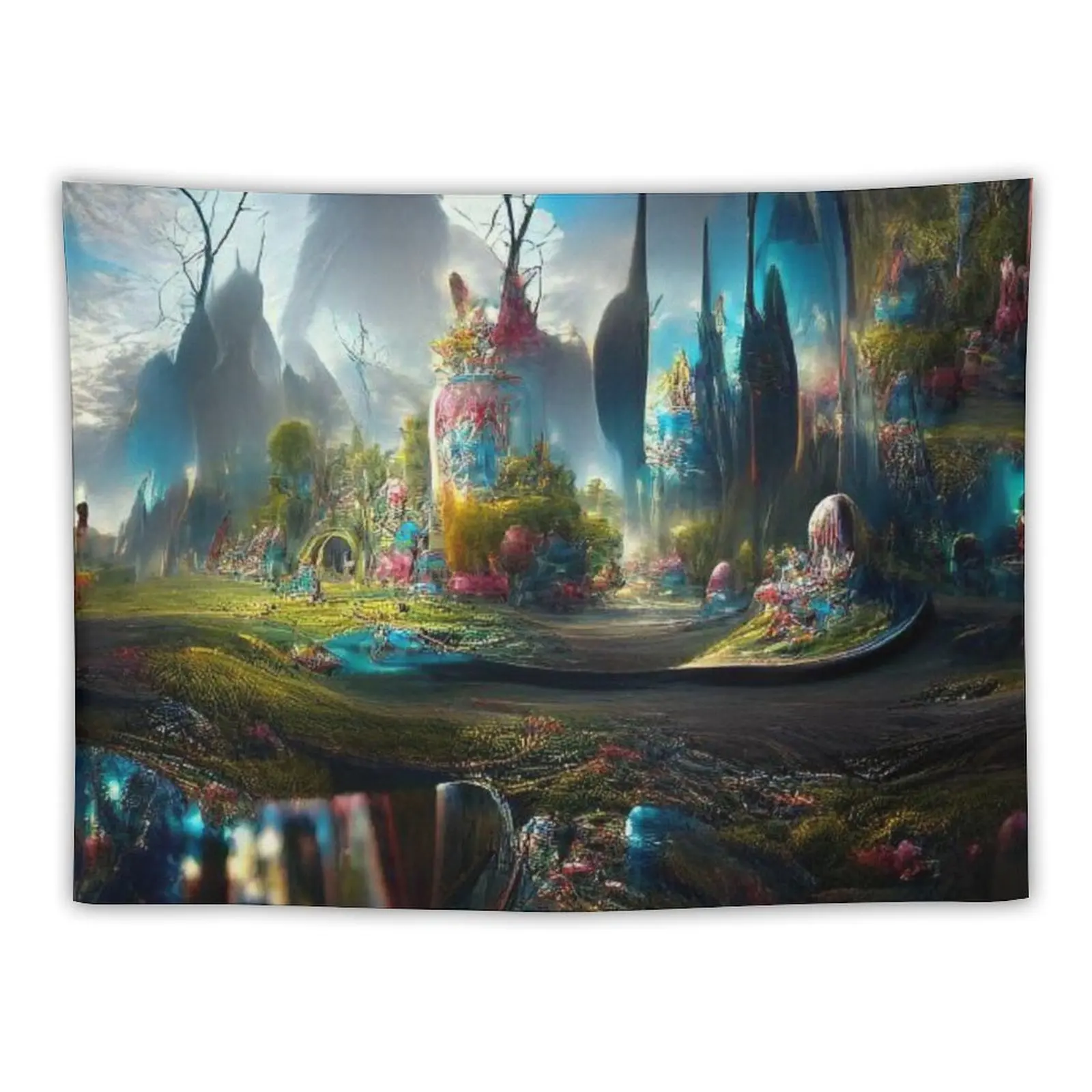 

Wonderland Tapestry Wallpaper Bedroom Room Decor For Girls Tapestry