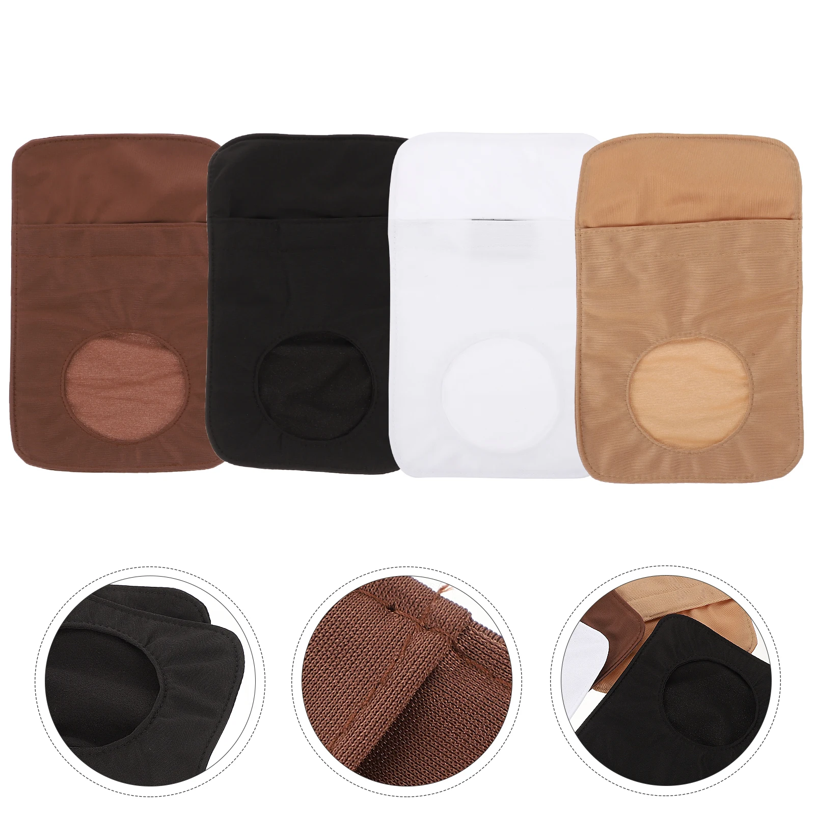 

4 Pcs Ostomy Bag Cover High-quality Stretch Fabric Protector Colostomy Supplies Patient Shade Durable Practical Health Care