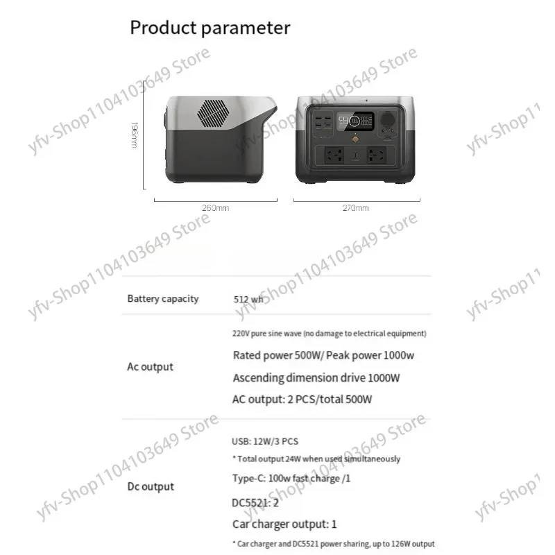 Mobile Portable Fast Charging Lithium Battery Vehicle Outdoor Power 2 1800