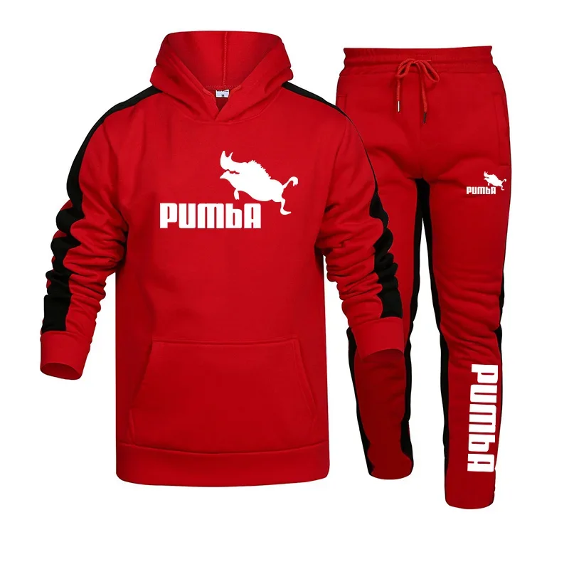 Print Mens Sweatshirt Suit High Quality Hooded Tracksuit Casual Jogging Fitness Sports Pullover Comfortable Sweatpants Set S-4XL