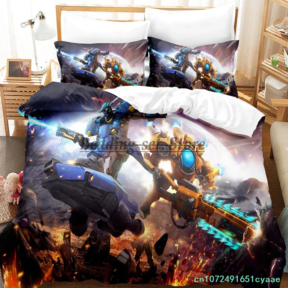 2023 Alien Marauder Bedding Set Single Twin Full Queen King Size Bed Set Aldult Kid Bedroom Duvetcover Sets Anime Bed Sheet Set