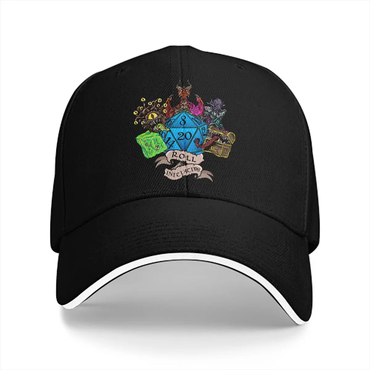 

Roll Initiative Unisex Baseball Caps Peaked Cap DND Game Sun Shade Hats for Men Women