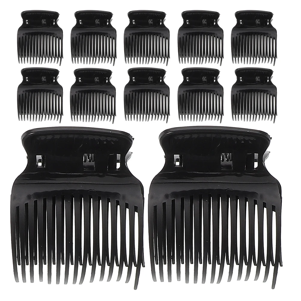 12 قطعة مقاطع مخلب مموج الشعر مقاومة للحرارة تقسيم التصميم المشابك مقاطع الأسطوانة الساخنة استبدال للصغيرة والمتوسطة والكبيرة