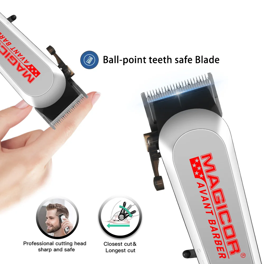 Hair Trimmer Electric Hair Clipper Hair Cutting Machine LED Display Fashion Silver Provides Salon-quality Home Beauty Services