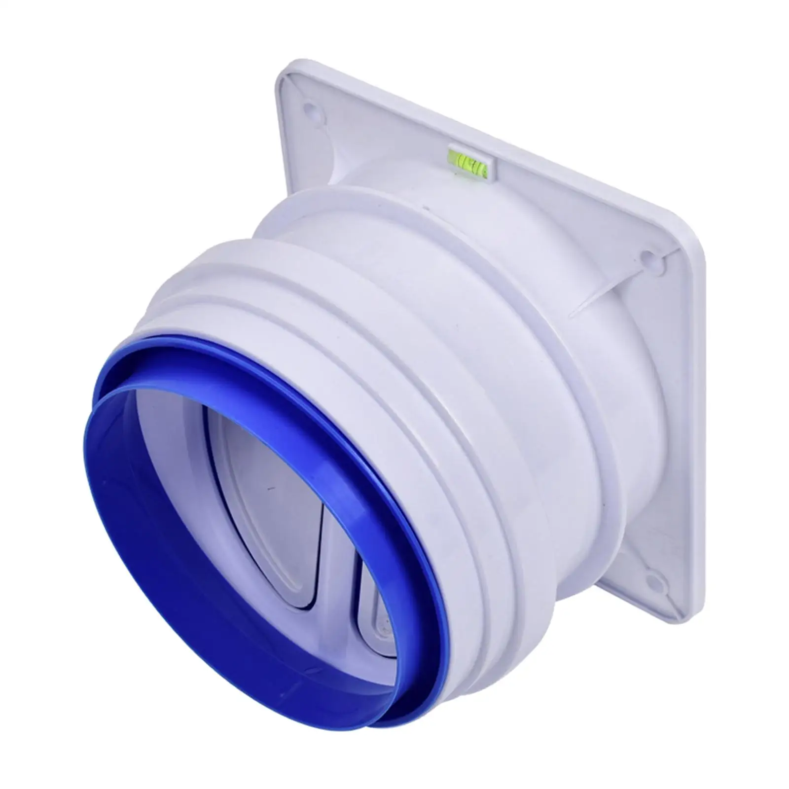 Exhaust Check Valve Backdraft Damper Square Wall Duct Connector for Range Hood Kitchen Vent Flue Gas Blocker with Butterfly