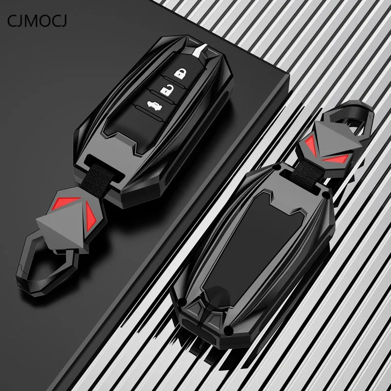 

Чехол для ключей премиум-класса из цинкового сплава для Toyota Front Lander/Highlander/Yaris/CHR/Harrier/IZOA/Venza/Prado - чехол для ключей, брелок для ключей