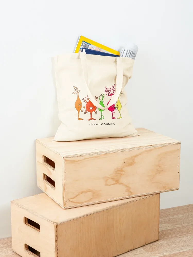 Neural Networking Tote Bag tote bag woman Canvas shopping bag logo handbag