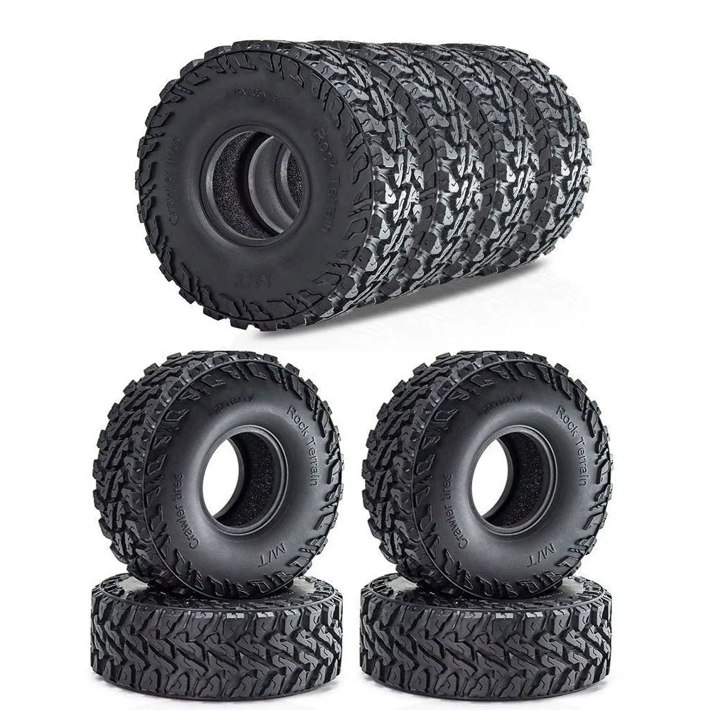 

4pcs 1.9 in Climbing Tire Skin 120mm Wheel for 1/10 RC Crawler Car Traxxas TRX4 Defender AXIAL SCX10 90046 RC4WD D90 D110 CC01