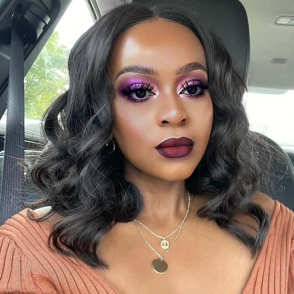 

Короткий кудрявый парик | Полностью машинная работа, кружевной парик | Термостойкий синтетический парик | Настраиваемый