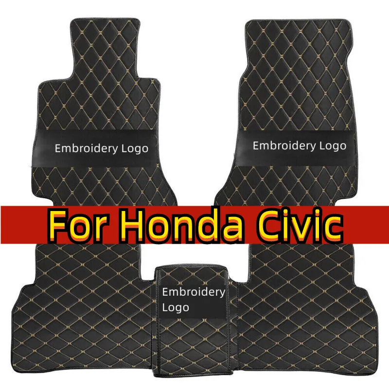 Car Floor Mats For Honda Civic 2022-2023 Custom Auto Foot Pads Automobile Carpet Cover accessories