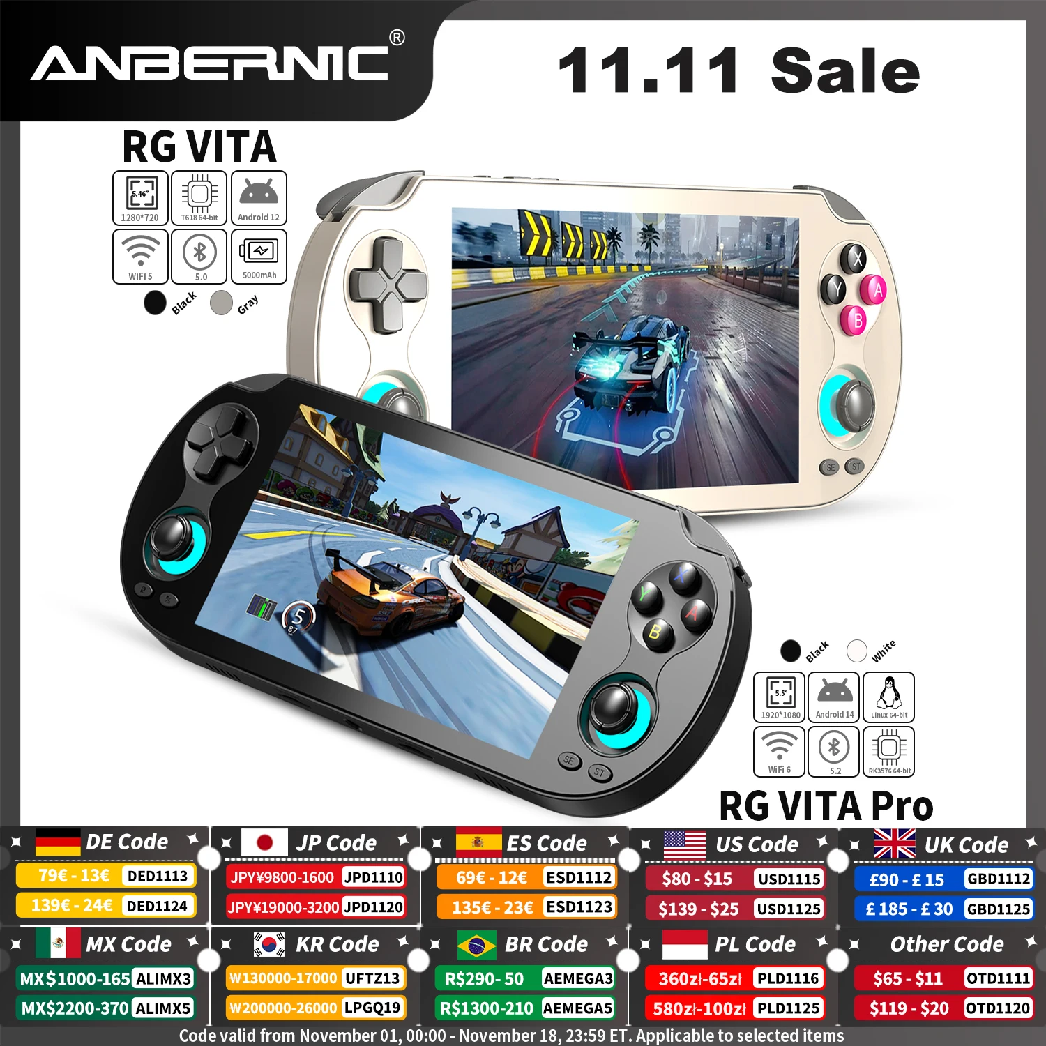 Android Tablet Gaming Accessories - ANBERNIC RG VITA / RG VITA
