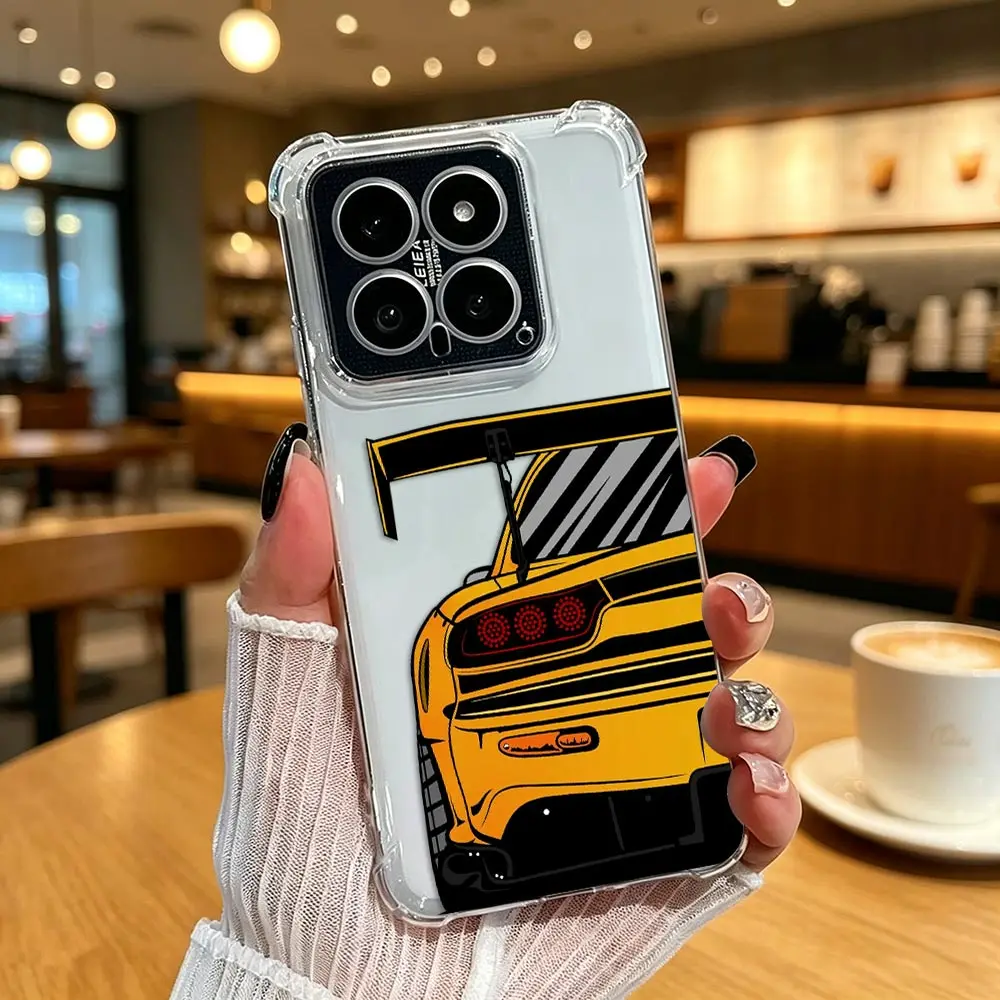 Clear Phone Case For OPPO RENO 16 16F 15 15F 14 14F 13 13F 12 12F 11 8 8T 8Z 7 7Z F29 F31 Case Cover Tokyo Drift JDM Sports Cars