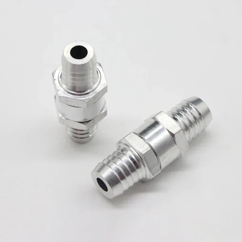 1/5Pcs One Way Check Valves  6mm 8mm 10mm 12mm 14mm 16mm Aluminium Alloy Fuel Non Return Check Valve One Way Fit Carburettor