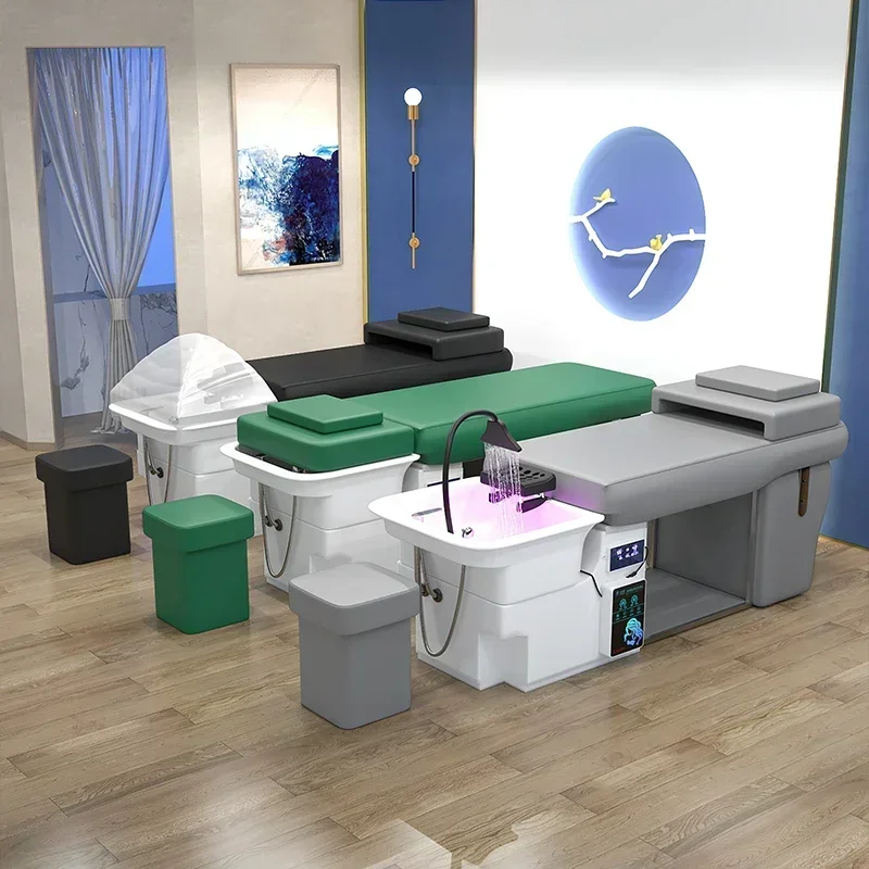 

Spa Hair Chairs Beauty Salon Products Professional Makeup Chair Washing Bed Thai Aesthetic Muebles Para Hair Spa Lavacabezas