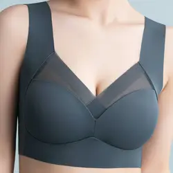 Soutien-gorge push-up sans couture pour femme, sous-vêtements anti-affaissement, bralette confortable sans fil, yoga et fitness, émail pour le sommeil, 40-75kg