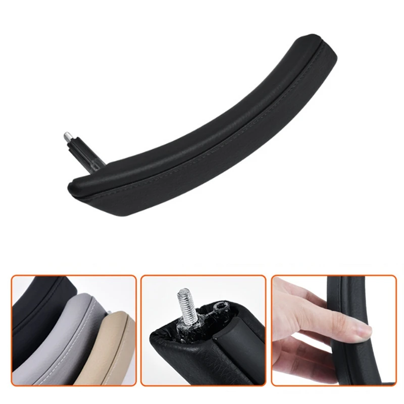 Car Left Side Front Door Inner Pull Handle Armrest Cover Assembly 51416983667 For BMW E60 E61 2006-2010 RHD