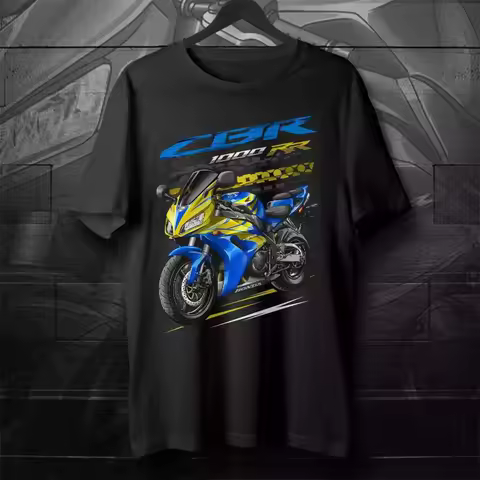 Summer Cotton Round Neck Short Sleeves for Men Women Honda CBR1000RR 2006-2007 Motorcycle T-Shirt