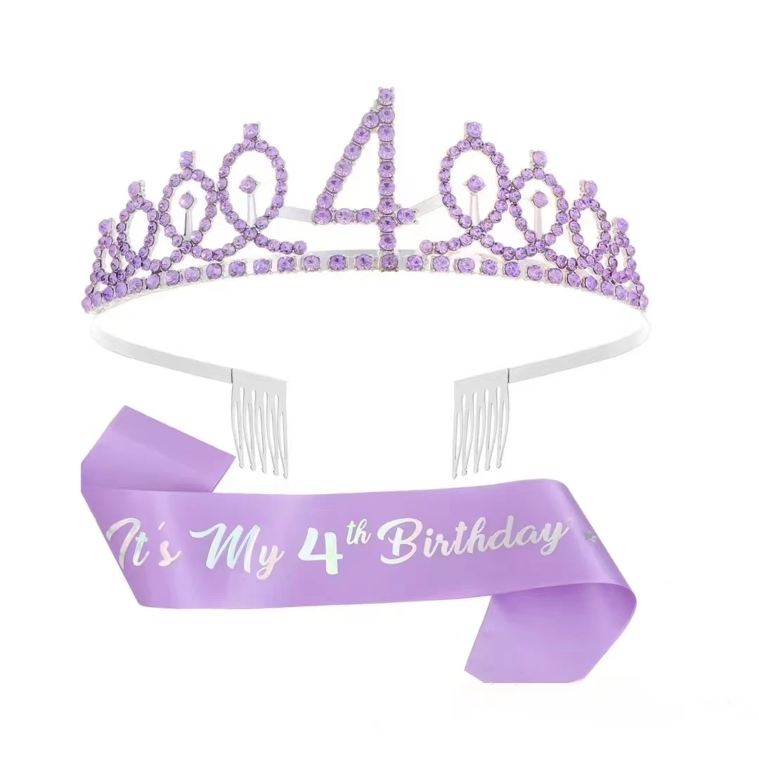 Age Birthday Tiara & Sash Set
