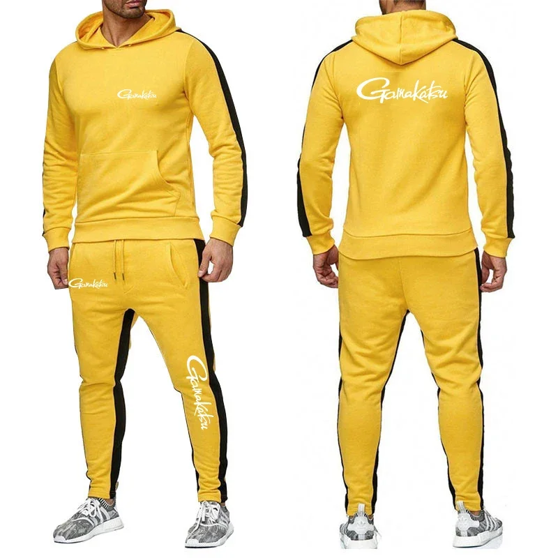 A new men's autumn solid-color suit brand for 2025. Casual pants from a fashionable sweatshirt brand. Jogger sportswear set