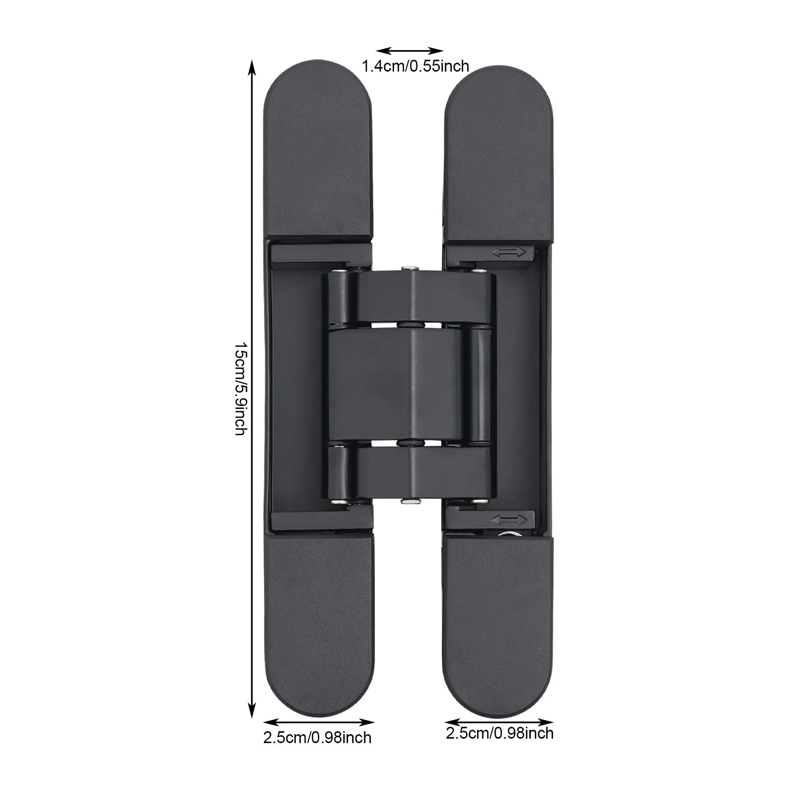 Łatwe w montażu i czyszczeniu czarne, niewidoczne zawiasy do drzwi - kompletny zestaw akcesoriów i angielski schemat montażowy, osłony przeciwpyłowe.