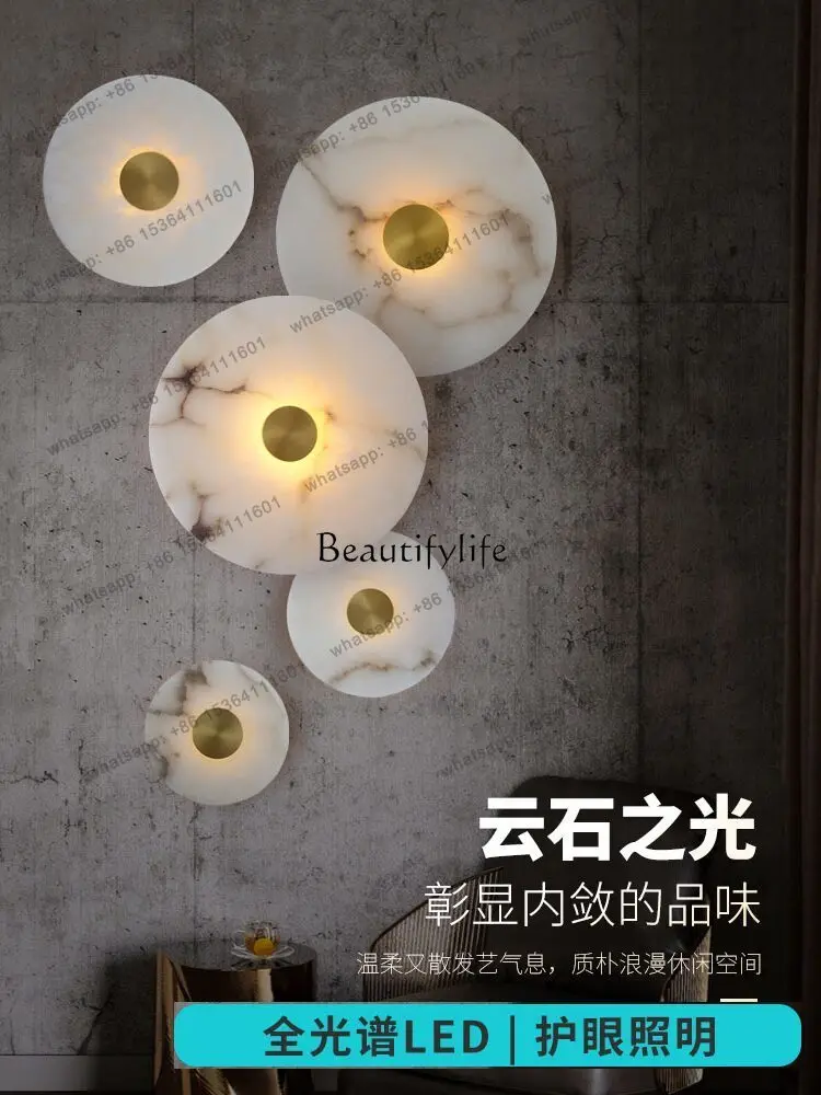 yj7 Natural Cloud Shek Pik Bedroom Bedside Decoration Simple Living Room Corridor Aisle Luminous Decoration