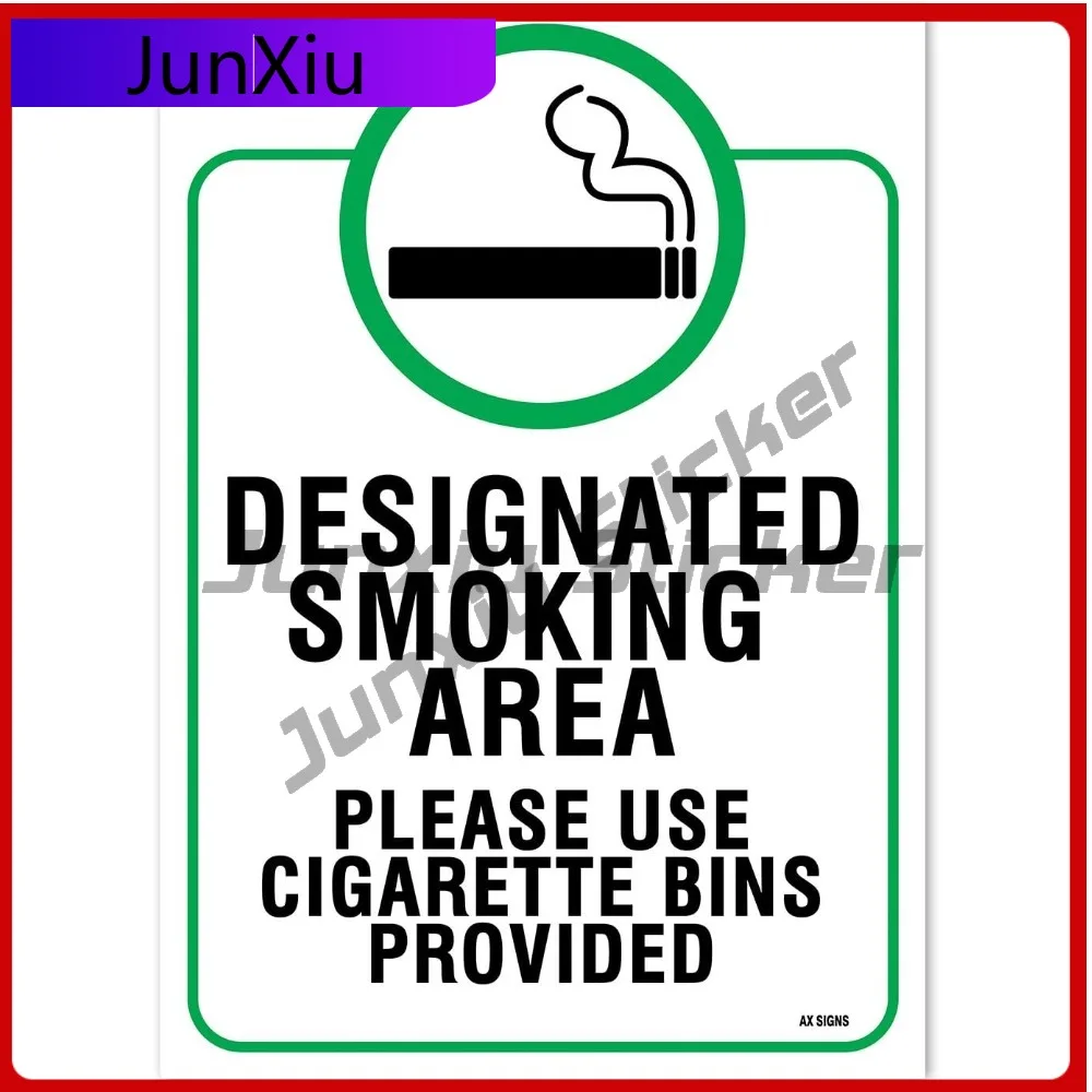 

Designated Smoking Area Sign, Retro Car Motor Home Walls Walls Waterproof Motor Home Walls Sticker Funny Cool Unique Cool Unique