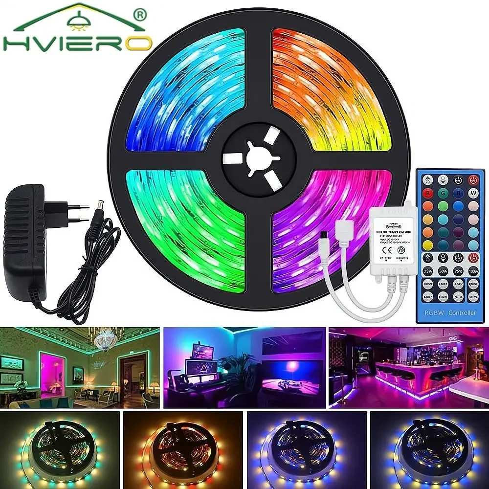 

5050 SMD Strip Lights 5M 300LEDs DC 12V IP20 Non Waterproof Flexible Lamp RGB for Home DIY Party Room Decoration Atmosphere Neon